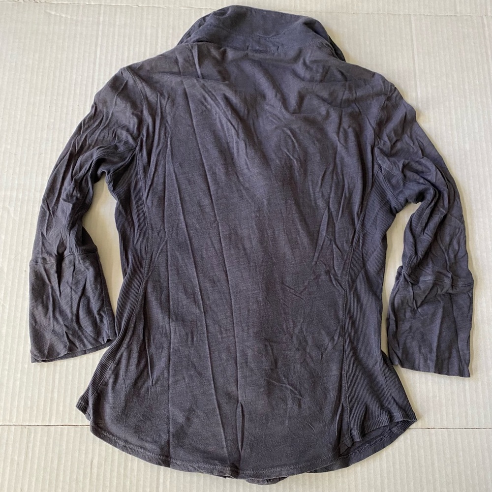 Standard James Perse navy blue sheer slub side Size 2 - Picture 3 of 14